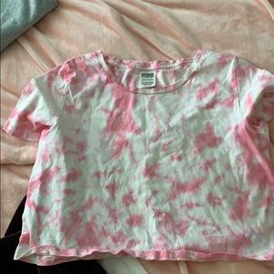 VS PINK cropped tee size S